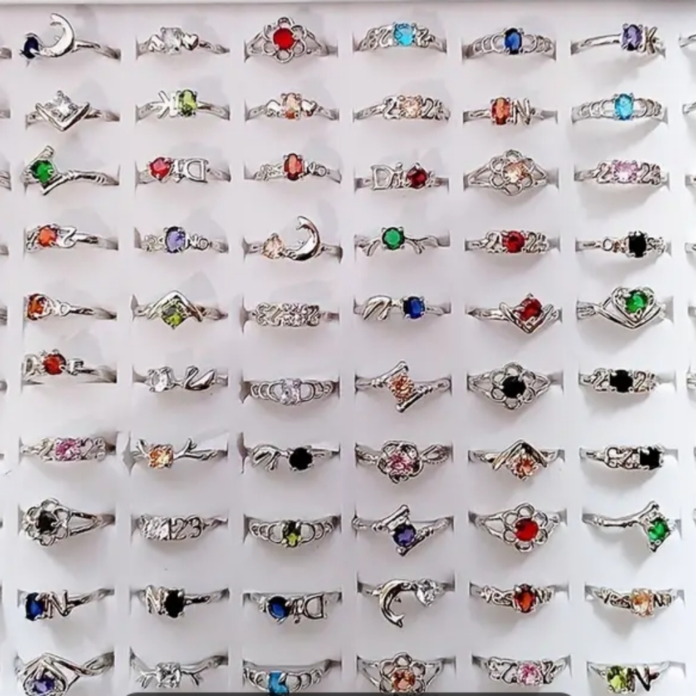 10 piece random rings